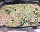 Foto del paso 6 de la receta: Espagueti de calabacín en carbonara de gambas y gulas