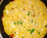 Foto del paso 2 de la receta: Tortilla rellena de queso sin huevo!!! 👏👌😉
