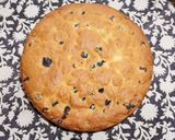 A picture of step 3 of Blueberry Pound Cake with Cream Cheese Frosting.