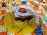 کیک دورنگ خوشمزه و دلربا 🍓