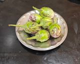 A picture of step 4 of Maharashtrian Traditional Khare Vange.