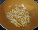 A picture of step 2 of Spinach Corn Sandwich.