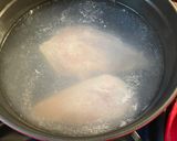 A picture of step 2 of Bang bang chicken 🇨🇳 - with tips to cook breast chicken moist and tender 🐓.