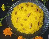 पीले मीठे चावल (pile meethe chawal recipe in Hindi) रेसिपी चरण 8 फोटो
