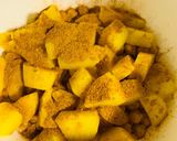 A picture of step 2 of Mix plate Chana Chat.