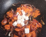Foto del paso 2 de la receta: Frittata de calabaza y queso azul Halloween