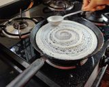 A picture of step 2 of Crispy cap dosa.