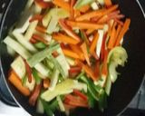 Foto del paso 4 de la receta: Fettuccini integral con verduras al curry