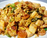 Foto langkah ke 5 dari resep Tahu Telur Sosis Saus Tiram.