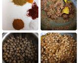 A picture of step 1 of Pindi chole.