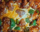 A picture of step 6 of Chilli Chicken.