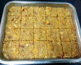 A picture of step 3 of Coconut biscuit burfi.