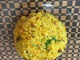 Cinnamon Gram flour Rice (daalacheenee Besan Bhat)