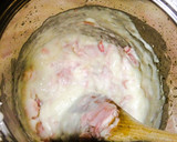 Foto del paso 1 de la receta: Tostadas con bechamel de queso azul y jamón dulce 