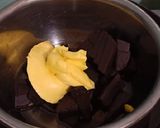 Foto langkah ke 1 dari resep Fudgy Brownie Shiny/ Brownies Panggang (Takaran Sendok,No Mixer).