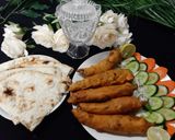 A picture of step 5 of Bari hari mirch ke pakoray.