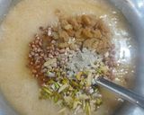 A picture of step 1 of Semolina dry fruit halwa.