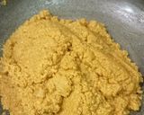 A picture of step 4 of Nolen Gurer Makha Chenar Sandesh.
