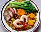 Hình bước làm 8 của món Mì Khô Trộn Sốt Thập Cẩm