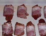 Baconös mustáros csirkemáj recept fázis 5 fotója