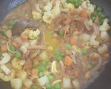 A picture of step 6 of Chirer Polao/ Beaten rice Pulao.