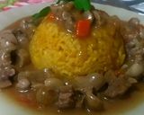 Foto del paso 5 de la receta: Formidables Riñoncitos Con Timbal de Arroz al Curry