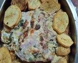 Foto del paso 8 de la receta: Bife de cerdo relleno con verdeo y mozzarella con papas al horno