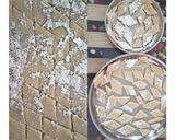 A picture of step 6 of Kaju Katli.