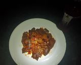 A picture of step 6 of Peppered kpomo.
