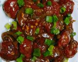 A picture of step 3 of Dry Manchurian.