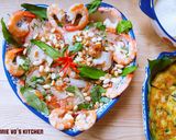 Hình bước làm 4 của món Gỏi bưởi tôm thịt