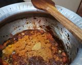 A picture of step 3 of Sabzi Pulao.