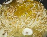 Foto del paso 4 de la receta: Fideos Somen con salsa de curry verde e hígado a la plancha