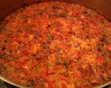 A picture of step 6 of Baked rice with minced meat .