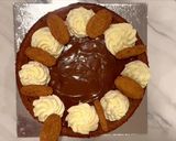 A picture of step 13 of Pumpkin cheesecake with gingersnap pecan crust.