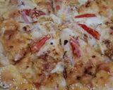 A picture of step 8 of Chicken tikka corner pizza 🍕🍕.
