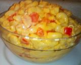 A picture of step 6 of Elbow Pasta with Nacho Cheese and Red Bell Pepper.