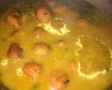 A picture of step 6 of Paneer kofta curry.