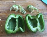 Foto del paso 1 de la receta: Morrón relleno de carne