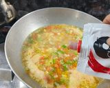 A picture of step 5 of Manchow Soup.