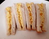 A picture of step 2 of My Apple&Sauce wrap an also Egg&Sweetcorn Sandwich childs picnic.
