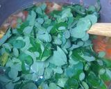 A picture of step 4 of Yellow Yam and Moringa Sauce.