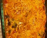 A picture of step 3 of Ground beef Enchilada Casserole.