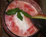 A picture of step 1 of Refreshing watermelon smoothie.