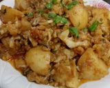A picture of step 7 of Aloo gobhi.