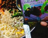 A picture of step 1 of Noodle Mixed Salad.