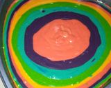 A picture of step 9 of Rainbow cake.
