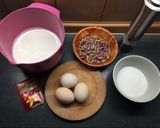 A picture of step 1 of Pistachio ice cream.