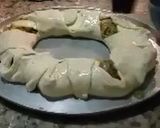 Foto del paso 8 de la receta: Pizza tipo dona de queso, pollo y vegetales