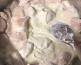 Une image de l'étape 3 de Escalope au roquefort.